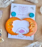 Handmade Moon Polymer Clay earrings