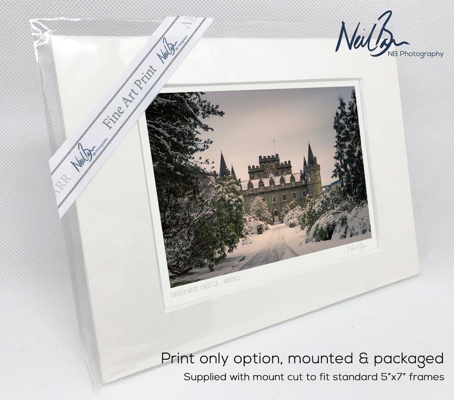 Inveraray Castle Argyll Scotland - A6 (7"x 5") Unframed Print