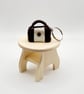 Miniature Polymer Clay Handbag, 1:12 Dollhouse Accessory, Fashion Cake Topper - Image 1