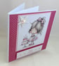 Pretty girl with cake birthday card - Image 5