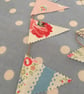 Teeny tiny cotton fabric bunting with twine  - Image 3