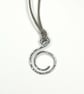 Portuguese Pin - Silver Orbit Aluminium Portuguese Knitting Pin (Hammered Finish - Image 3