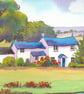 River Wye, Cottage, Herefordshire, Original Watercolour in 14 x 11 '' Mount - Image 2