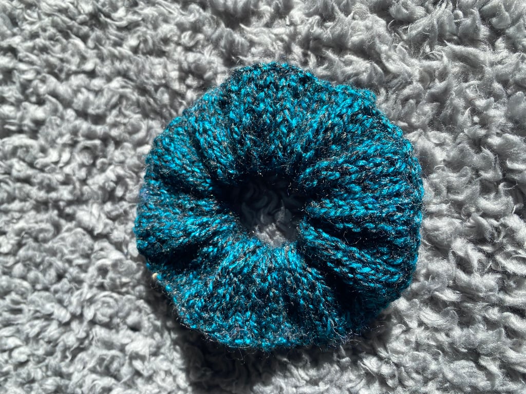 Handmade Knitted Hair Scrunchie
