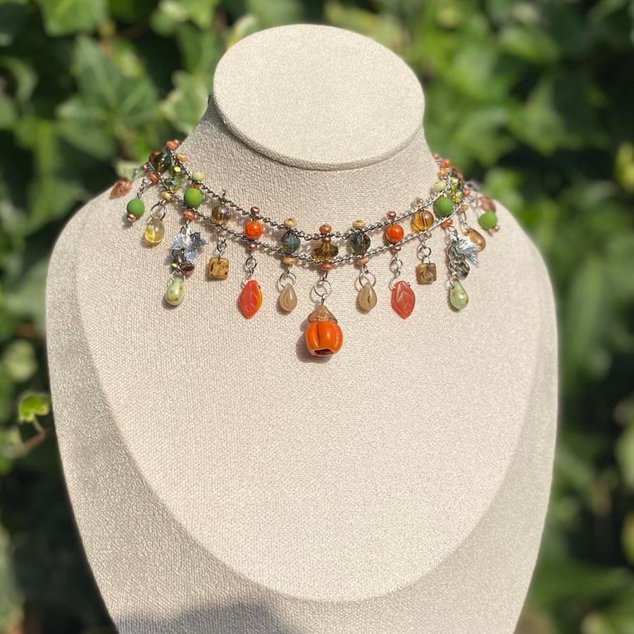 Autumn Homage Choker Necklace