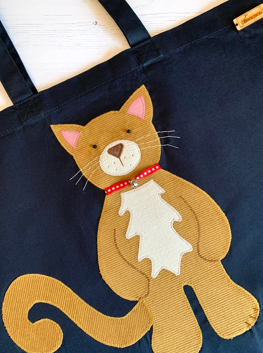 Ginger Cat Organic Cotton Tote Bag