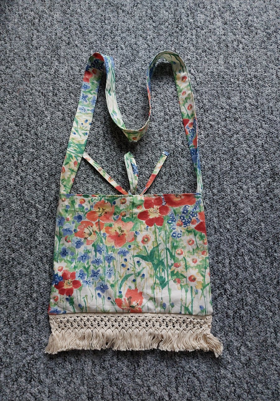 Boho style festival cross body bag 
