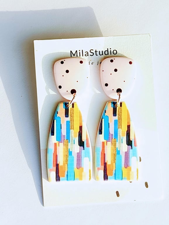 Elegant Handmade Dangle Earrings – Timeless Sparkle Handcrafted Jewelry