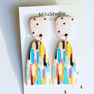 Elegant Handmade Dangle Earrings – Timeless Sparkle Handcrafted Jewelry