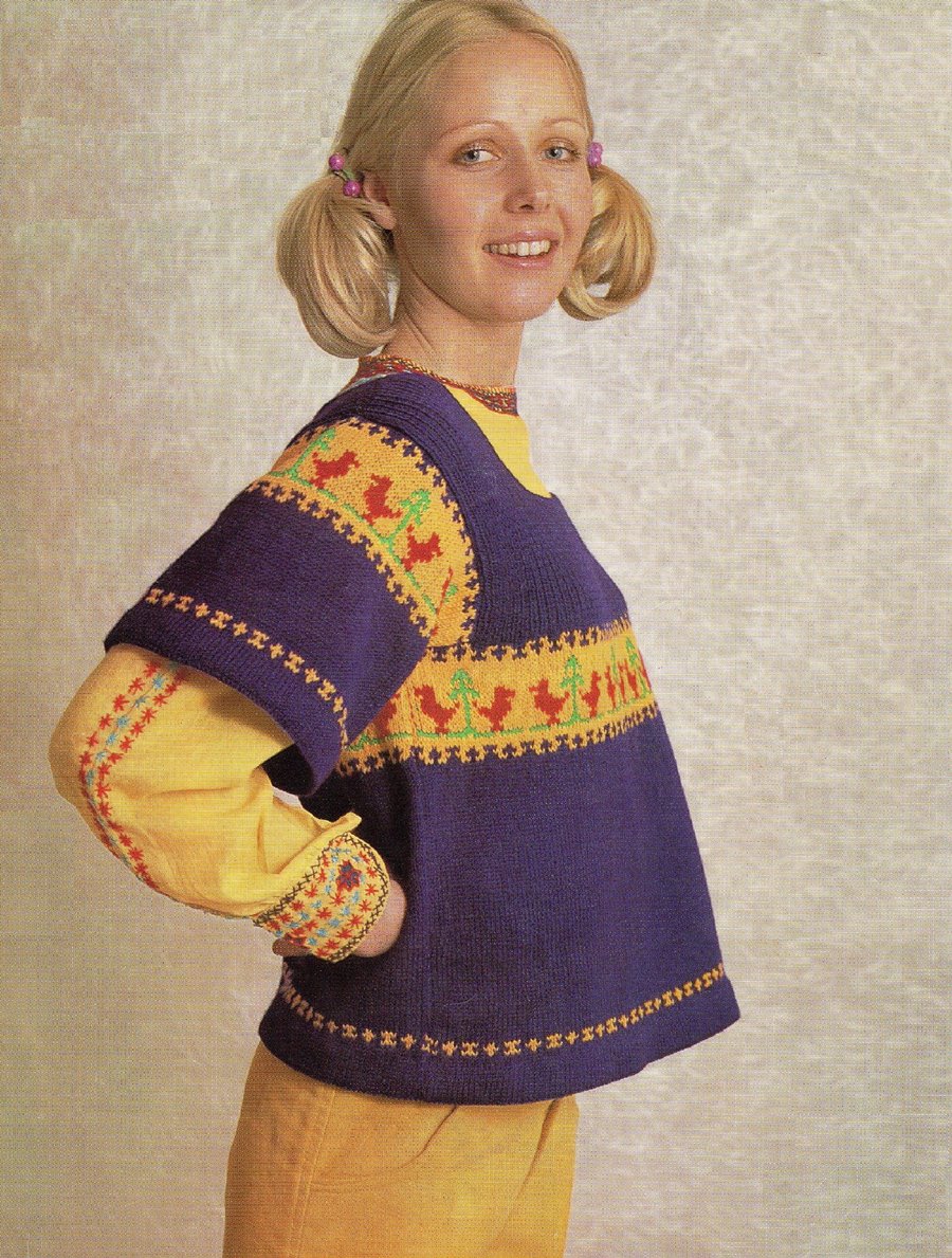VINTAGE KNITTING PATTERN Ladies Tunic