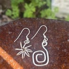 Handmade Sterling Silver 925 Asymmetric Drop Earrings - Summer Seconds