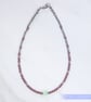 Bracelet dainty sterling silver & Swarovski glass pearl symmetric pattern  - Image 10