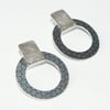 Colour pop circle studs grey