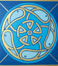 Celtic Fish Linocut - Image 1