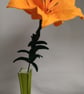 Felt orange lily flower - Image 2