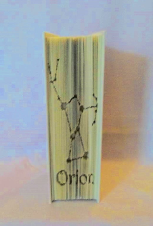 Orion Constellation CUT & FOLD Book Folding Pattern - EMAILED PDF PATTERN