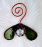 Forever Mistletoe Stained Glass Hanging Decoration - Image 1