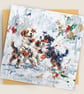 Playful Dogs – Premium Festive Greeting Card