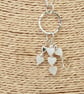 Mother of pearl and Sterling Silver Pendant Handmade Necklace  - Image 4