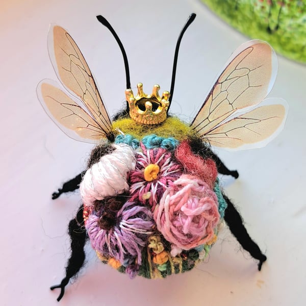 Embroidered Queen Bee 