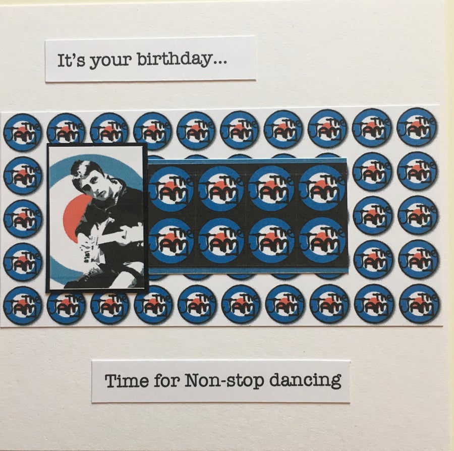 It’s your birthday card - for a Jam fan