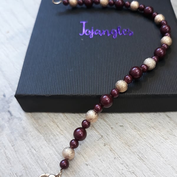 SWB05 Swarovski pearl and stardust bracelet