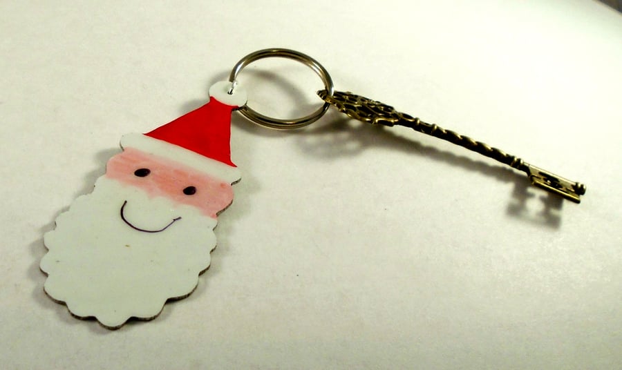 Aluminium Novelty Christmas Santa Key