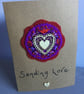 Hand Embroidered Heart Card  - Image 3