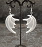 Resin Dragon Wing Earrings: Gothic Dangle Earrings - Image 2