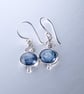 Blue kyanite earrings - celtic design