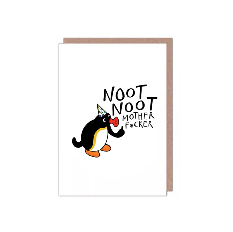 Pingu Noot Noot Birthday Card