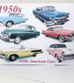 American Cars 1950s - Birthday, Anniversary or Plain card