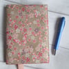 A6 Flowers & Butterflies on Gold - Reusable Notebook Cover