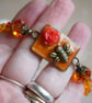 Orange Bee and Flower Bracelet - Image 3