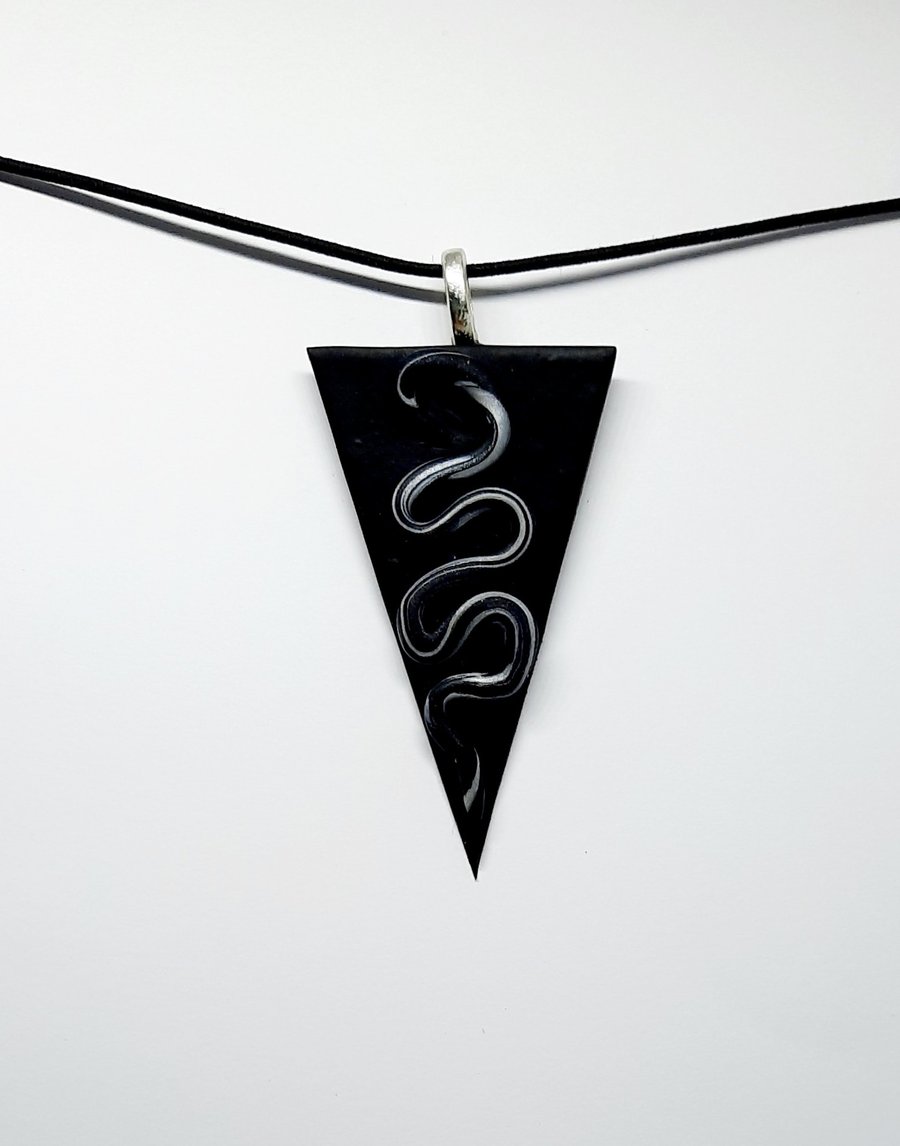 Polymer clay pendant 