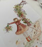 Flower girl proposal card, Autumn wedding, handmade card - Image 4