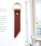 Leather Keyring Italian Vegetable-Tanned Leather - Handmade in Cornwall 