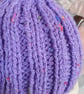 Small Tea Cosy for 2 Cup Tea Pot, Purple Tweed, Hand Knitted - Image 6