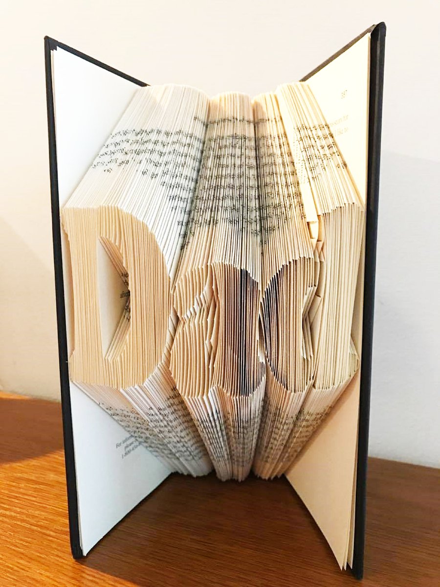 Dad MMF Book Folding Pattern - EMAILED PDF PATTERN