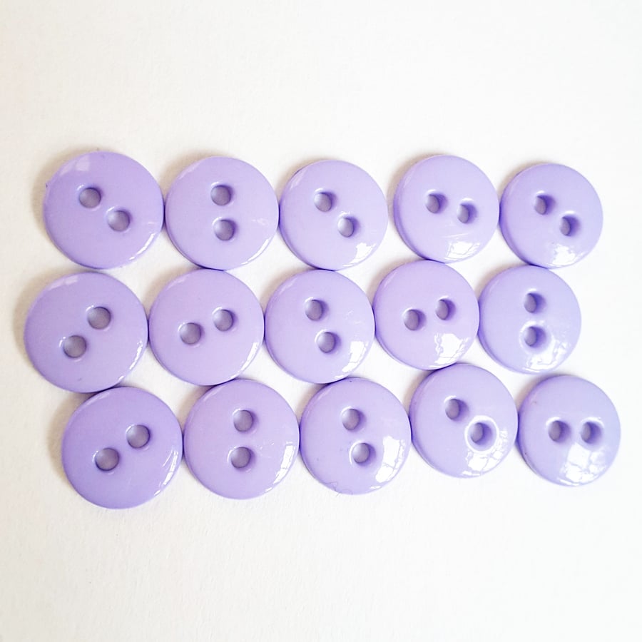 Lilac Buttons x15