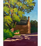 Hopper Hill Morning - Original acrylic painting 