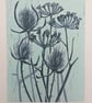 Winter Seedheads - linoprint - Image 1