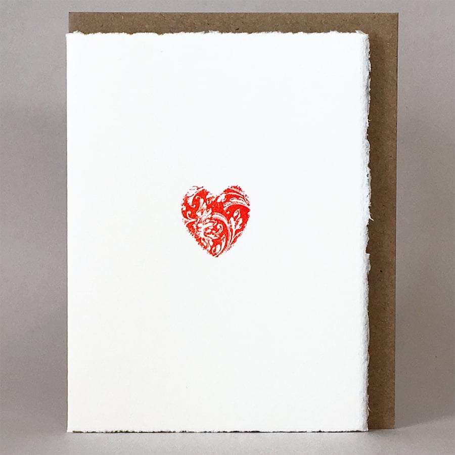 Letterpress 'Token of Love' - Valentine's Day, Engagement, or Anniversary Card 