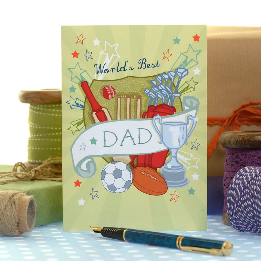 Best Dad in the World - Father's Day Card
