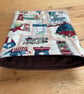 American Theme Print Quilted Fabric Book Sleeve - Book Sleeve - Image 4