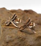 Recycled Copper Dragonfly Stud Earrings. 7th Anniversary Gift, Insect Lover Gift - Image 3
