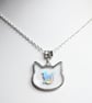 Holographic Cat Pendant Necklace, Cat Lover Gift - Image 2