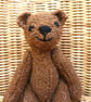 Handmade 8" Ginger Brown Teddy Bear knitted in 100% Wool - Image 3
