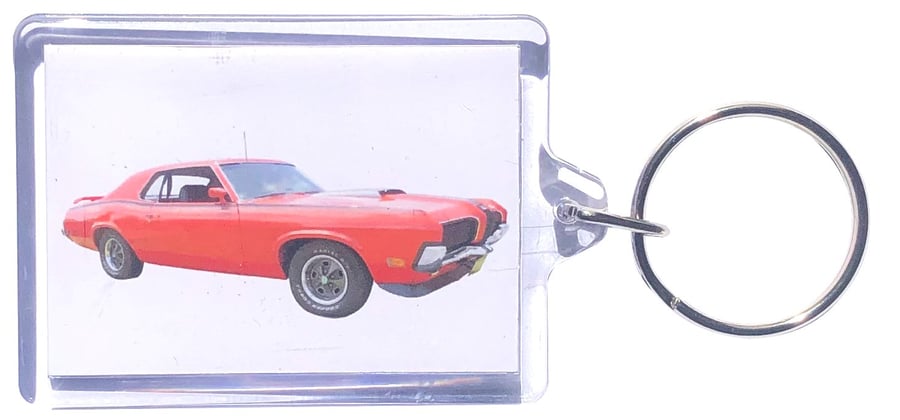 Mercury Cougar Eliminator 1970 - Keyring with 50x35mm Picture Insert