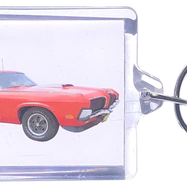 Mercury Cougar Eliminator 1970 - Keyring with 50x35mm Picture Insert
